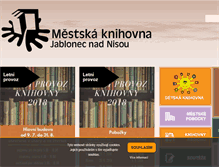 Tablet Screenshot of knihovna.mestojablonec.cz